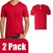 Gildan Men's Softstyle Short Sleeve V-Neck T-Shirt, Craft Bundle for DIY Printing, Cherry Red, S–3XL